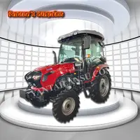 Ucuz tarım programı kompakt beyaz bahçe traktörü 4x4 küçük bahçe traktörü ile ön uç yükleyici ve kazıcı