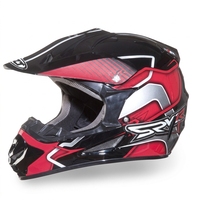 Casque CROSS WLT-125 Rouge pour Moto Tout-Terrain