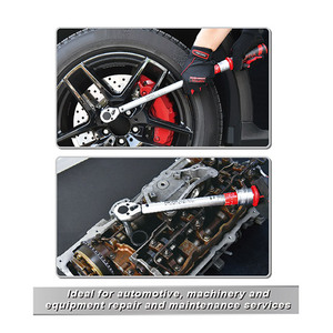 Clé dynamométrique mécanique TOPTUL ANBV1621 en acier allié au chrome-molybdène, entraînement carré, cliquet réversible à 24 dents, capacité de 210 Nm - Product Image 3