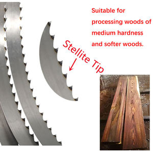Hoja de sierra de cinta para cortar madera con punta de estelita, diente de gancho agresivo para corte rápido en madera blanda y madera de dureza media - Product Image 5