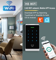 IP66 Wasserdichte Tuya WLAN-Zugangskontrolle 125KHz RFID-Leser Touchscreen-Tastatur Intelligente Türzugangskontrolle
