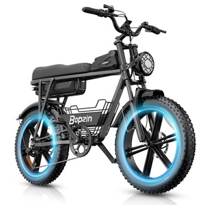 Bicicleta eléctrica personalizada con logotipo, motor de 20 pulgadas, neumáticos gruesos, bicicleta de montaña eléctrica, bicicleta urbana de ocio, bicicleta eléctrica de ciudad, ciclomotor eléctrico para adultos - Product Image 2