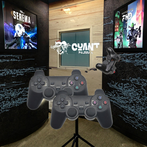 Gepide Alto Desempenho 2.4G Sem Fio <span class=keywords><strong>Joystick</strong></span> Controlador para PC <span class=keywords><strong>Gaming</strong></span> Compatível 3/PS2 Vibração Motor Bateria Choque Resposta - Product Image 3