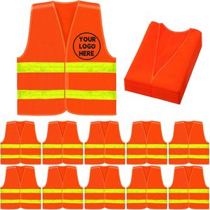Chaleco de Seguridad Reflectante Amarillo Personalizado con Impresión, para Regalos de Agradecimiento al Personal y Marca Corporativa - Product Image 1