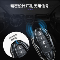 2024 nouveau étui à clés de voiture de luxe en alliage de Zinc coque de couverture Mecha avec boutons en Silicone adapté pour JAC KMC Chery Tiggo
