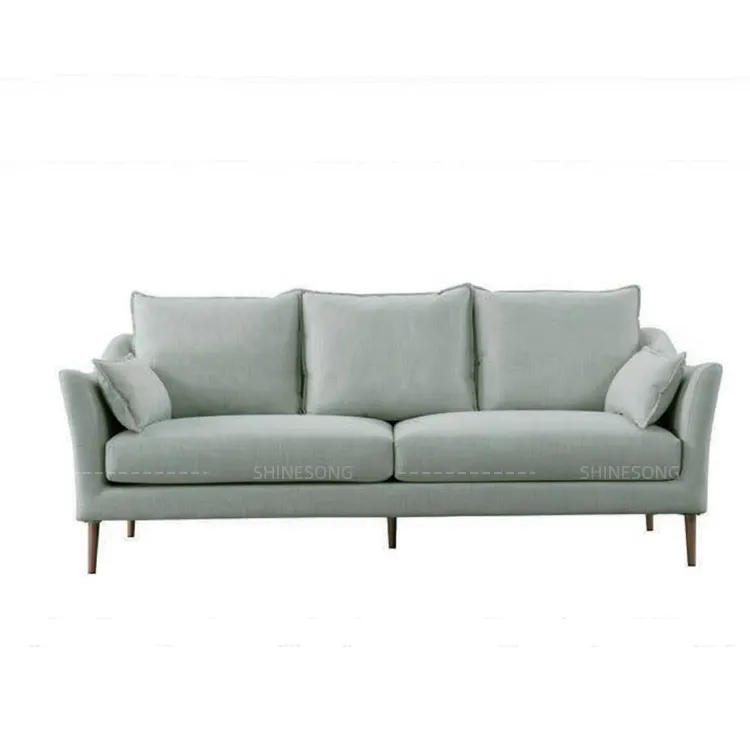 Hochwertige Home Couch Wohnzimmer Möbel Sofa American Style Stoff Modernes Sofa grün 1 2 3-Sitzer Sofa