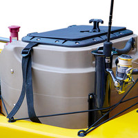Bateau à pédales YAK Outdoors LDPE Livewell pour la pêche - Équipé d'un récipient à poissons vivants électrique pour la pêche en mer et sur la plage - Plusieurs couleurs