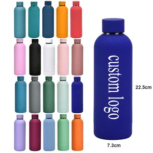 Oem Colorful Hot Sport Metal Insulated Vacuum Drinking Termos Double Walled Custom Stainless Steel Water Bottle With Handle