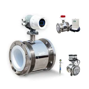 Compact stainless steel magnetic inductive dn200 wine water flowmeter magnetic flow meter DN50 SS304