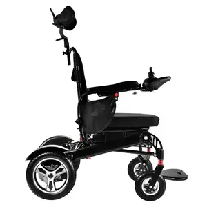 Fauteuil roulant électrique en aluminium Fauteuil roulant électrique portable Fauteuils roulants motorisés pour adultes