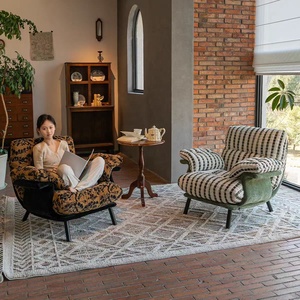 Sillón <span class=keywords><strong>Reclinable</strong></span> Individual de Estilo Vintage, Perfecto para Salas de Estar Pequeñas o Grandes, Balcones, Sillón de Relajación - Product Image 4