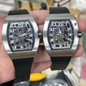 Latest for 2026 RM Luxury <b>Automatic</b> Winding 67-01 Ultra-thin Titanium <b>Skeleton</b> Design Barrel-shaped Dial Sports Mechanical <b>Watch</b> - Product Image 1