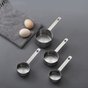 Food Grade Quality Stainless Steel <strong>Measuring</strong> <strong>Spoons</strong> and <strong>Measuring</strong> Cups Set of 4 Pieces - Product Image 2