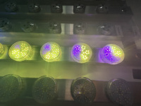 Nouveau Design 24V 4W SMD3535 RVB LED Point Lumière Étanche Comaleon LED Cabochon pour Amusement Lumières Décoratives pour Parcs À Thème