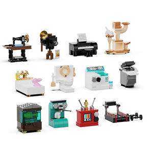 Diku Mini Home <b>Building</b> <b>Blocks</b> Assembly Toy Desktop Model For Children Age 7 14 Years Old - Product Image 5