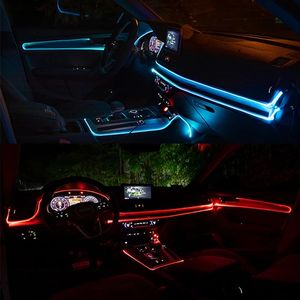 Accessori Auto, Luce <span class=keywords><strong>Atmosfera</strong></span> Interna 4 in 1, Tubo 5M 12V RGB LED Fibra Ottica, Strisce LED per Auto con App, Luce Ambientale - Product Image 2