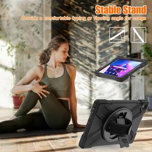 Housse de <span class=keywords><strong>tablette</strong></span> rotative robuste 10.1 pouces 360 pour <span class=keywords><strong>Lenovo</strong></span> <span class=keywords><strong>M10</strong></span> 3rd 2022 étui en plastique durable avec bandoulière - Product Image 6