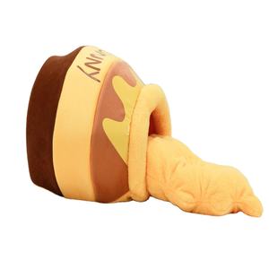 Bester Preis Plüsch Spaß Biene Honig Topf Form Plüsch Haustierbett Katzennest Katzenhöhle Haus - Product Image 2