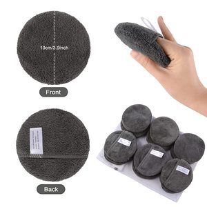 Tampons en microfibre ronds écologiques, réutilisables, doux, <span class=keywords><strong>pour</strong></span> le démaquillage, le nettoyage du visage, les cosmétiques, les tampons <span class=keywords><strong>pour</strong></span> le visage - Product Image 2