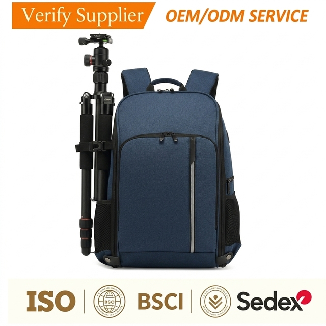 Camera Backpack DSLR Bag Anti Shock Waterproof Photography Backpack with Customizable Dividers Tripod Holder