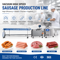 Équipement de transformation de la viande, ligne de production de saucisses, machine de remplissage et de ligature automatique pour saucisses hot-dog et bratwurst, utilisation en usine