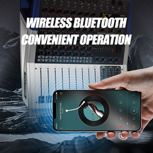 Zhanpeng Mezclador de Audio Profesional, Mezclador de Sonido de 6 Entradas, 99 Efectos Digitales, Mezclador Profesional KV160, 250W/350W - Product Image 4