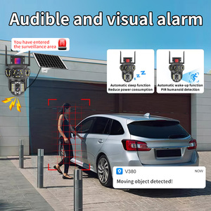 Q28 năng lượng mặt trời đa-ống kính máy ảnh 4G hỗ trợ kỹ thuật số rộng năng động và hình ảnh đảo ngược PTZ xoay âm thanh và hình ảnh báo động - Product Image 6