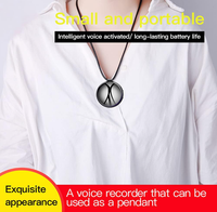 Enregistreur vocal QZT Q39 en forme de collier, 35 heures d'enregistrement continu, appareil d'enregistrement vocal, 30 jours d'autonomie en veille, mini enregistreur vocal