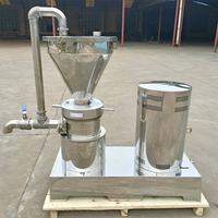 Machine à broyer les fèves de cacao et le sésame, moulin colloïdal pour la fabrication de tahini, beurre de noix et de cacahuètes