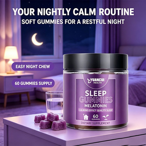 Complément alimentaire quotidien pour adultes, bonbons gélifiés végétaliens à la mélatonine pour le sommeil, série nuit, marque privée, 200g - Product Image 3