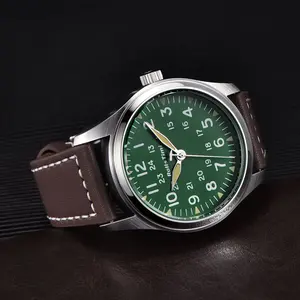 2024 Nieuwe Topmerk Luxe Rollstimi Herenhorloges <span class=keywords><strong>Pilot</strong></span> Retro Quartz Horloge voor Heren Lumineus Waterdicht Relojes - Product Image 4