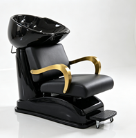 Meilleure Vente - Chaise de Lavage de Cheveux Moderne et Élégante avec Accents Dorés pour Salon - Vente en Gros Direct Usine