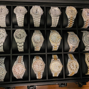 Orologi Meccanici Automatici da <span class=keywords><strong>Uomo</strong></span> in Acciaio Inossidabile con Diamanti Moissanite e Diamanti Naturali Personalizzati di Lusso - Product Image 3