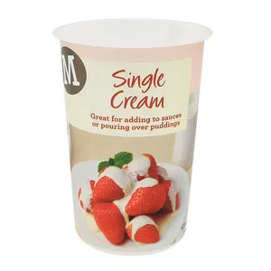 IML pp contenitore per imballaggio di yogurt congelato in plastica commestibile 8 oz tazza di yogurt sigillata 71 tazze di yogurt rotonde calibro