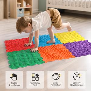 Tapis de puzzle sensoriel orthopédique EDUsense pour enfants autistes, <span class=keywords><strong>module</strong></span> de massage des pieds par acupression, cadeau original, ensemble de jouets sensoriels - Product Image 1