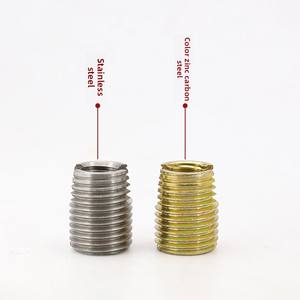 Insertos Roscados Autoperforantes de Acero al Carbono con Recubrimiento de Zinc, Tipo 302, Manguito de Zinc de Color para Reparación de Roscas - Product Image 3