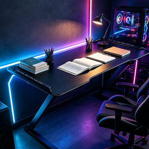 Scrivania a Forma di Z di Alta Qualità per Ufficio Familiare e Aziendale, Tavolo Durevole per Computer ed E-sports - Product Image 4