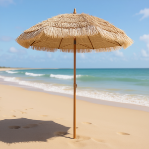 Sombrilla de patio portátil de 7.2 pies con inclinación ajustable para playa y uso en exteriores - Product Image 2