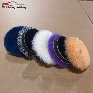 Meilleures ventes : Disques de polissage de voiture double face de 5 pouces, 100% laine CR, forme ronde, personnalisables OEM, tampons de lustrage de 5 pouces - Product Image 6