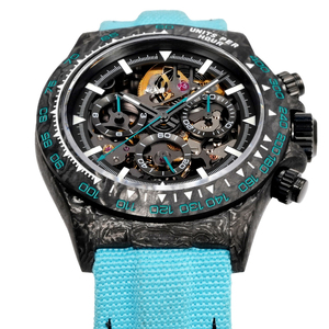 Reloj Deportivo Multifuncional de Fibra de Carbono Color Azul Negro para Jóvenes, con Fecha Automática, Ultraligero, para Tenis, Bádminton y Baloncesto - Product Image 2