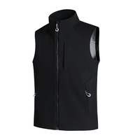 Gilet Softshell à Col Montant Personnalisé de Haute Qualité, Veste sans Manches Sportive Décontractée pour l'Extérieur, Fabricant OEM/ODM