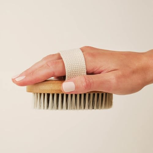 High Quality Custom Logo All Natural Bamboo Oval Shape Dry Skin Body <b>Brush</b> Boar Bristles for <b>Scalp</b> <b>Massage</b> Babies/Adults - Product Image 4