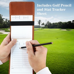 Customized Genuine Leather Golf Scorecard Holder with Yardage Book Tee Holder Golf Gift - Product Image 3
