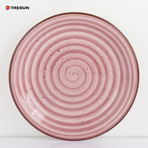 <span class=keywords><strong>Horno</strong></span> de microondas y lavavajillas seguro moderno rústico pintura a mano cocina que sirve 10,5 pulgadas grandes platos de cerámica juego de 6 - Product Image 5