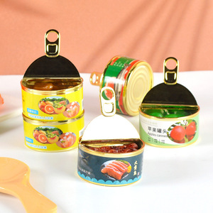 Miniatures de caviar, jouets à modeler, scène de supermarché miniature à faire soi-même, figurines de fruits en conserve. - Product Image 1
