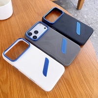 Coque de téléphone pour iPhone 18 Pro Max, en métal, avec dissipation thermique, en similicuir, compatible avec les modèles 17 Air, 16 Plus, 15
