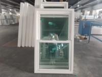 Fenêtre à double battant en PVC, double vitrage trempé, insonorisée, étanche, certifiée Energy Star, garantie 5 ans, pour salle de bain - Vente en gros usine
