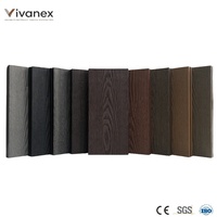 Tablas de Madera Compuesta para Terraza Exterior, Resistentes al Agua, Cuadradas, con Acabado Cepillado, para Jardín, Patio, Terraza, Camino