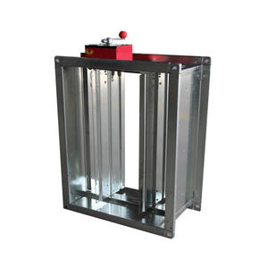 주장항제 브랜드 화재 댐퍼 70/150/280도 연기 배출 밸브 전동 수동 조절식 아연 도금 강철 - Product Image 2