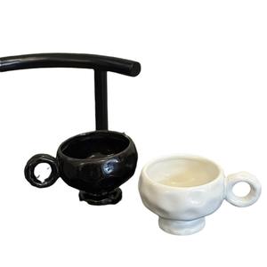 Nouvelles tasses en céramique moulées à la main, originales, aux standards esthétiques élevés, souvenirs de niche, tasses cadeaux pour couple, forme irrégulière, luxe léger - Product Image 5